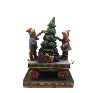 Jim Shore Heartwood Creek On Track With All The Trimmings Christmas Figurine